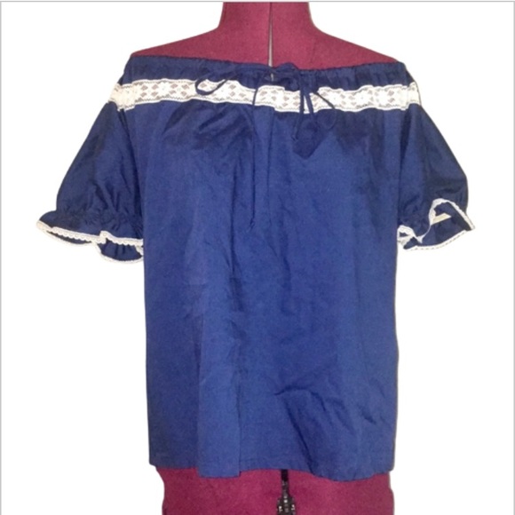 Vintage Peasant Top - Picture 2 of 7